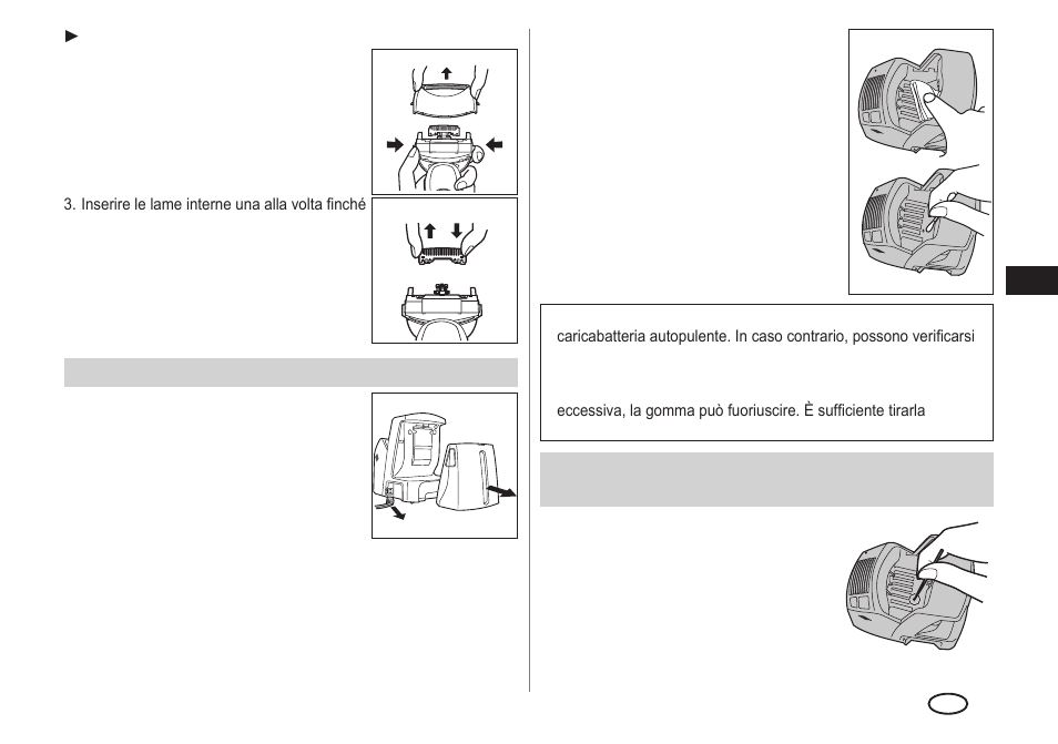 Pulizia del caricabatteria autopulente | Panasonic ESLA93 User Manual | Page 43 / 178