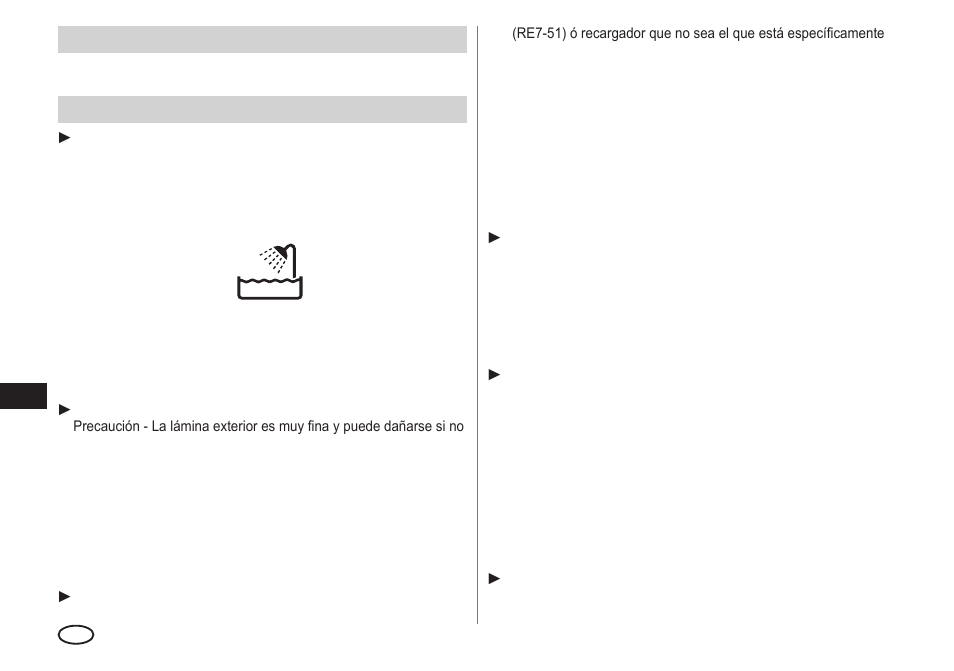 Advertencia, Importante | Panasonic ESLA93 User Manual | Page 56 / 178