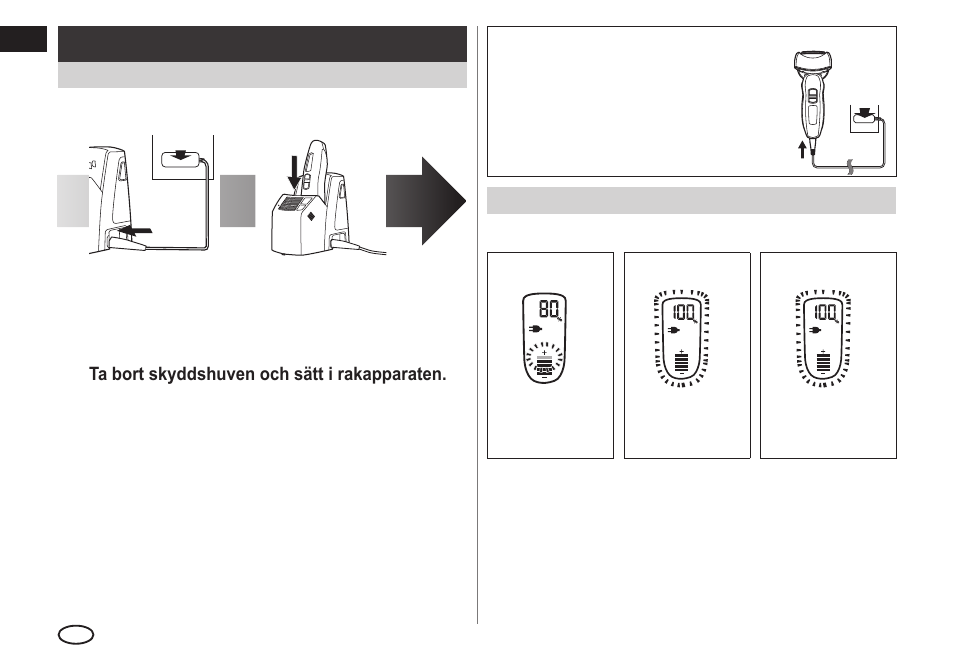 Laddning | Panasonic ESLA93 User Manual | Page 98 / 178