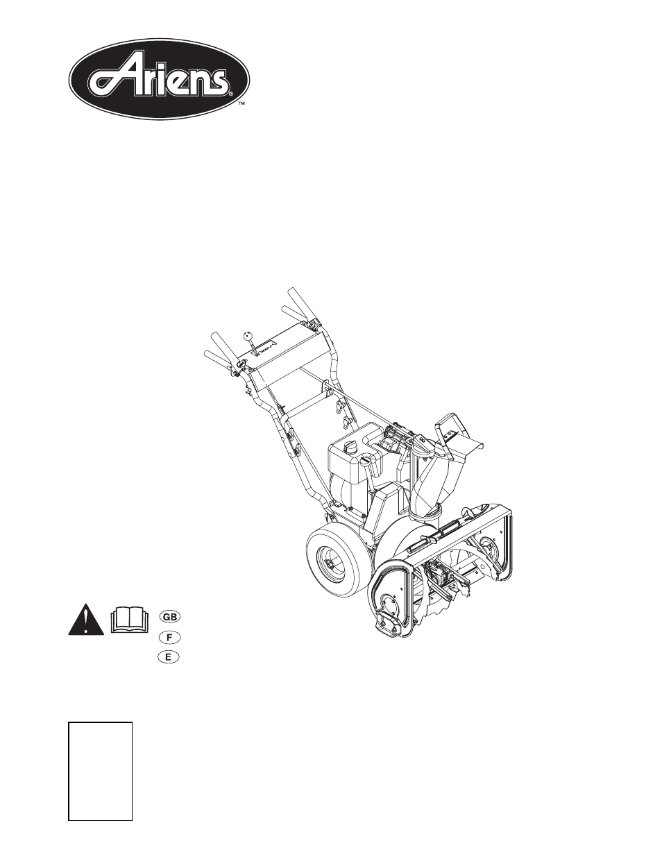 Ariens SNO-THRO 932041 - ST7524E 9 User Manual | 30 pages