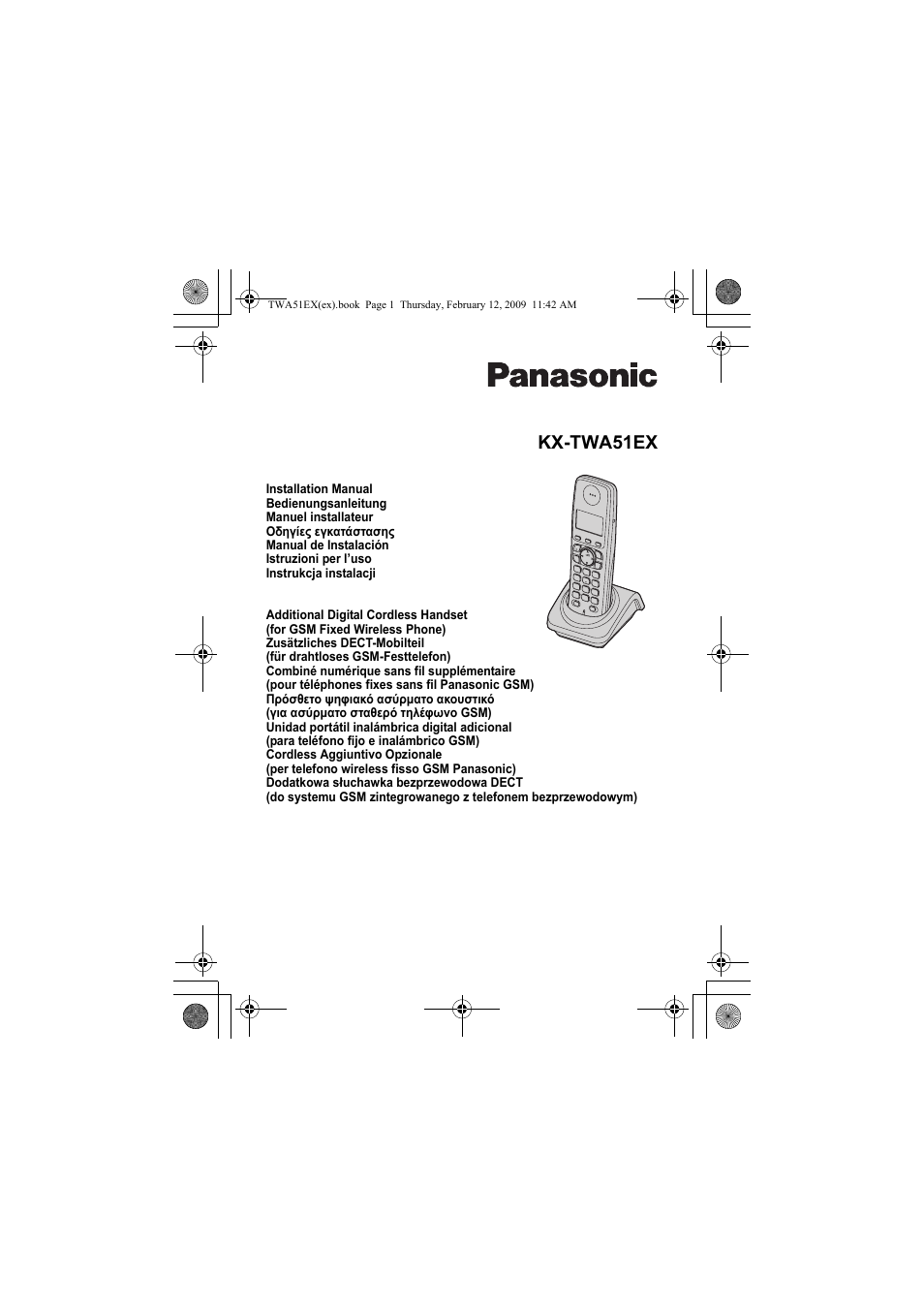 Panasonic KXTWA51EX User Manual | 44 pages