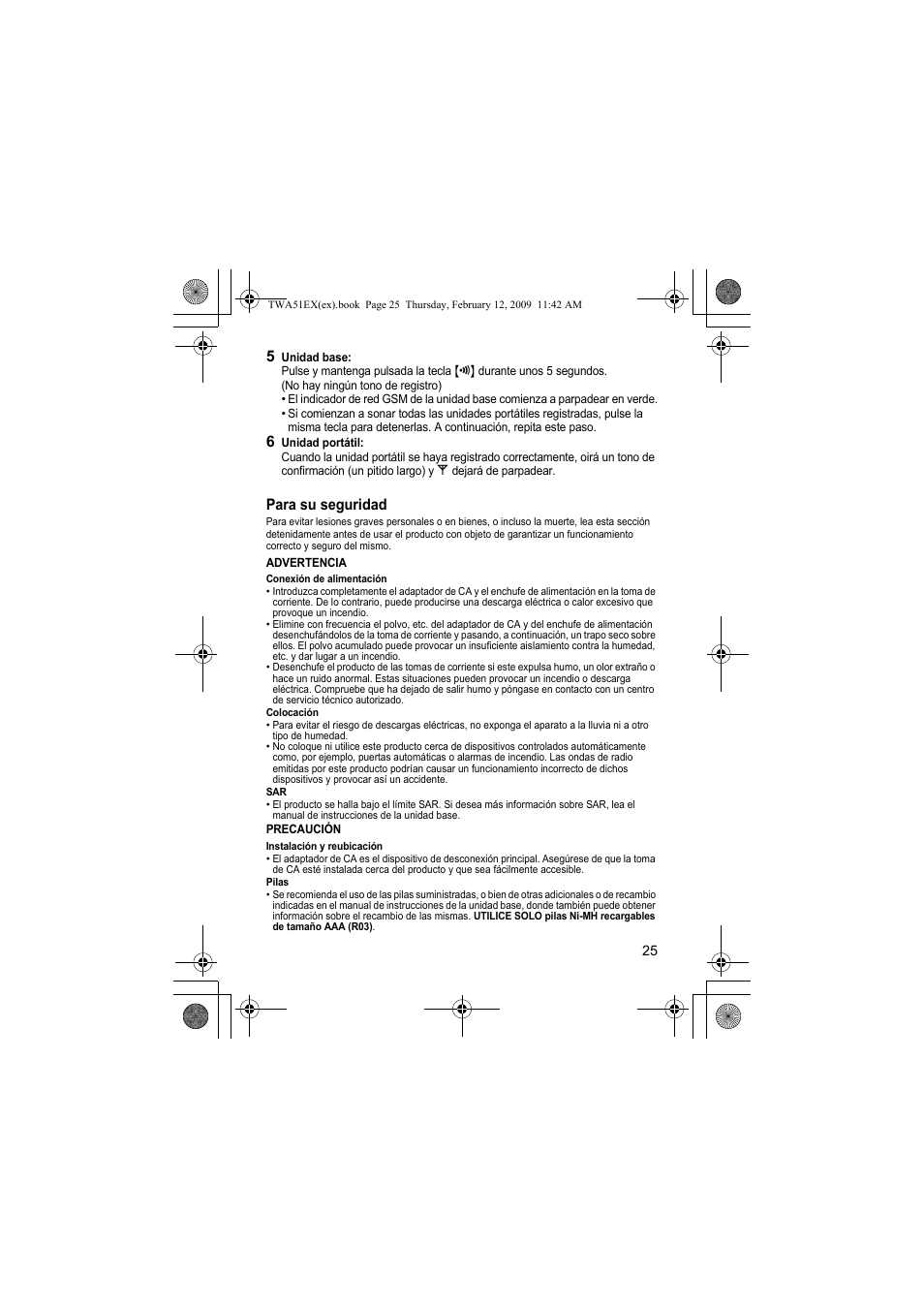Panasonic KXTWA51EX User Manual | Page 25 / 44