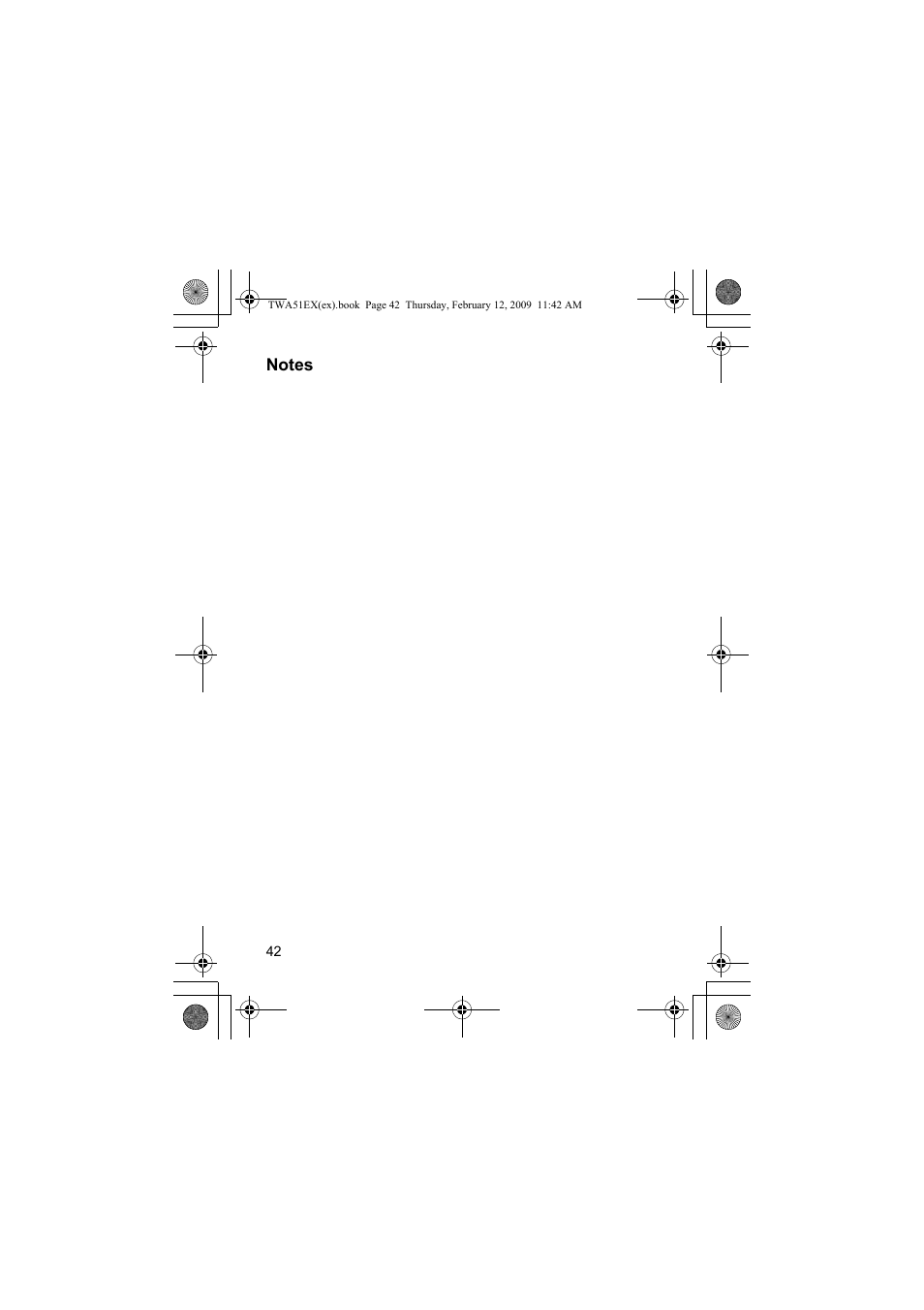 Panasonic KXTWA51EX User Manual | Page 42 / 44