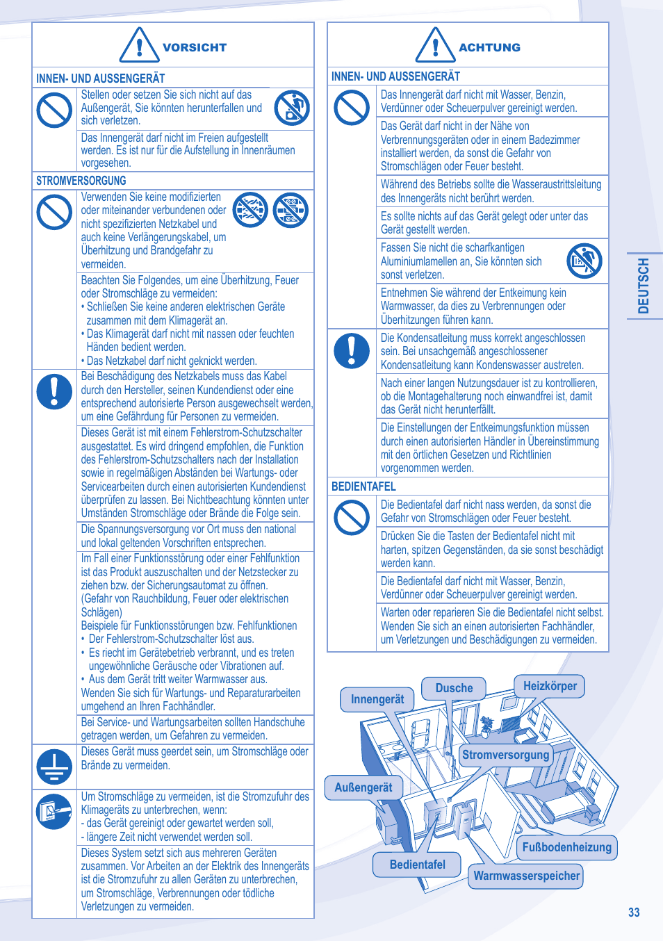 Panasonic WHSXC09D3E8 User Manual | Page 33 / 92