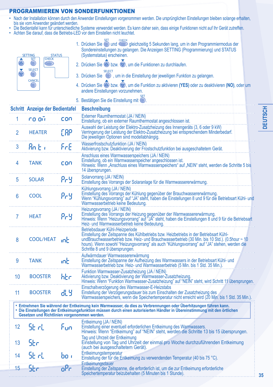 Panasonic WHSXC09D3E8 User Manual | Page 35 / 92