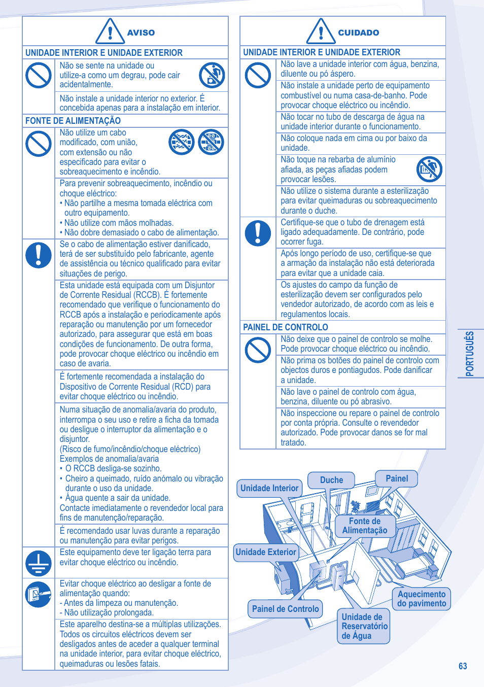 Panasonic WHSXC09D3E8 User Manual | Page 63 / 92