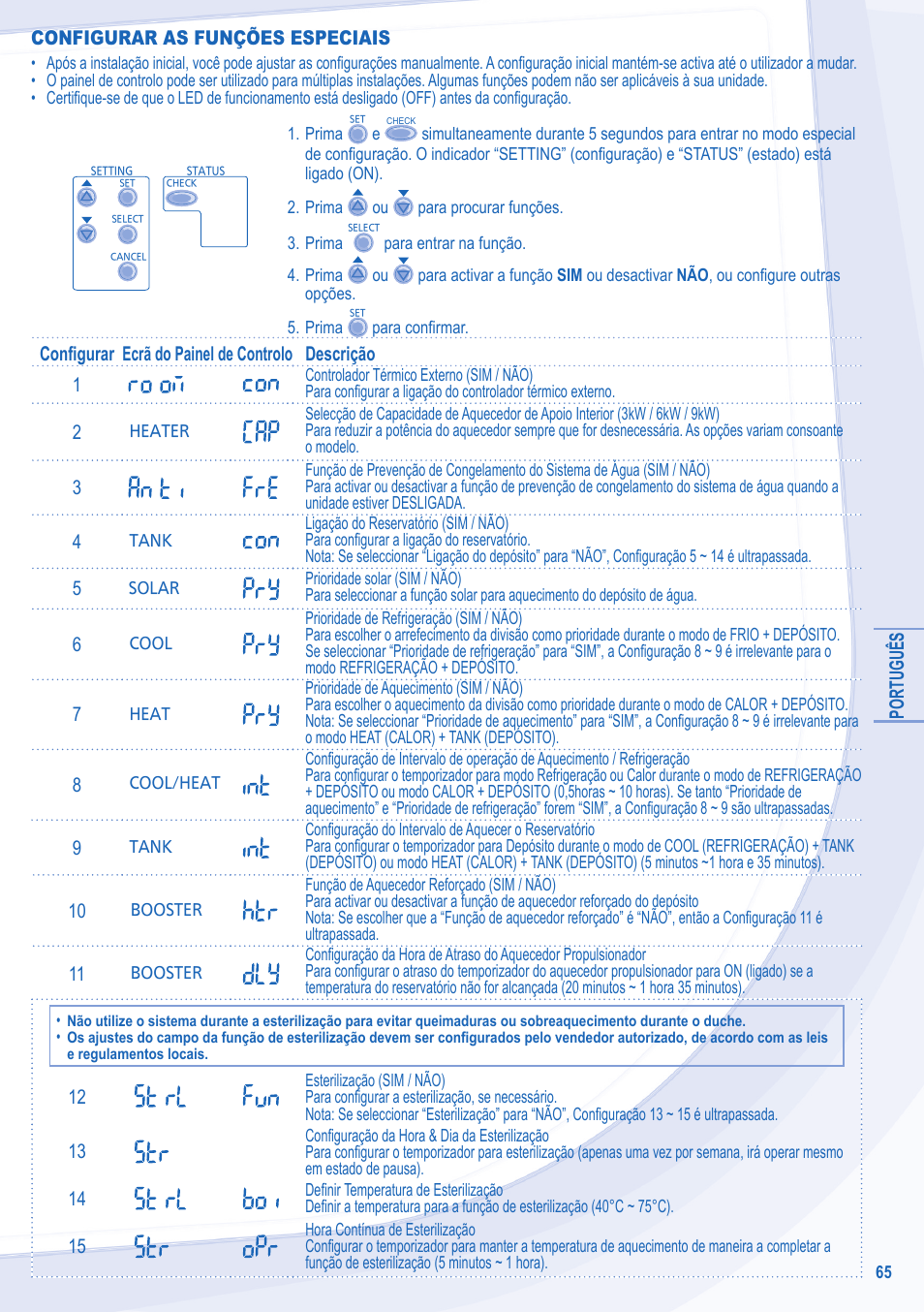 Panasonic WHSXC09D3E8 User Manual | Page 65 / 92