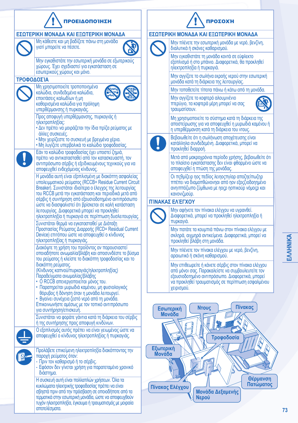 Panasonic WHSXC09D3E8 User Manual | Page 73 / 92