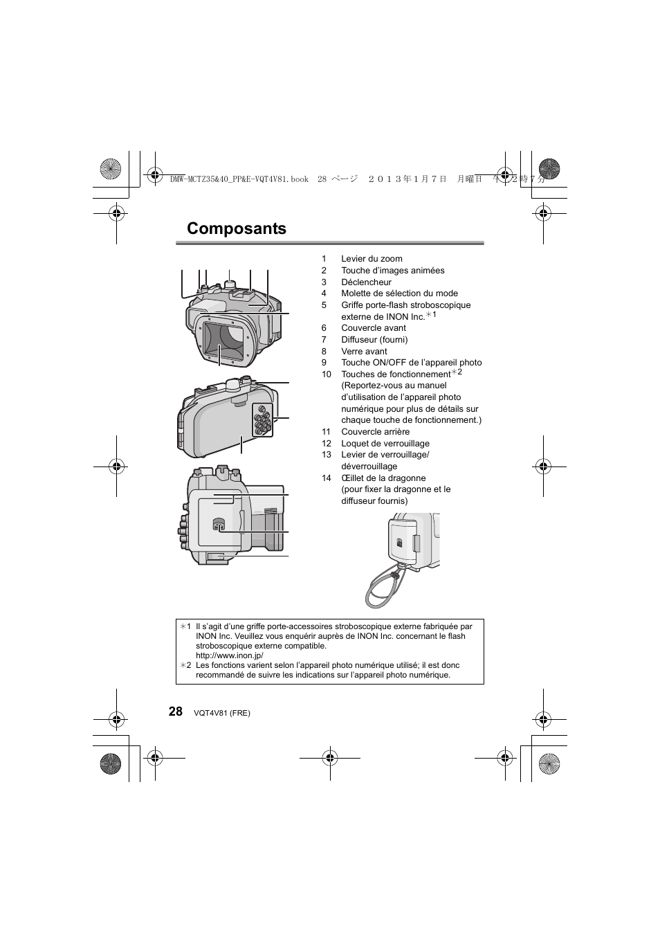 Composants | Panasonic DMWMCTZ40PP User Manual | Page 28 / 160