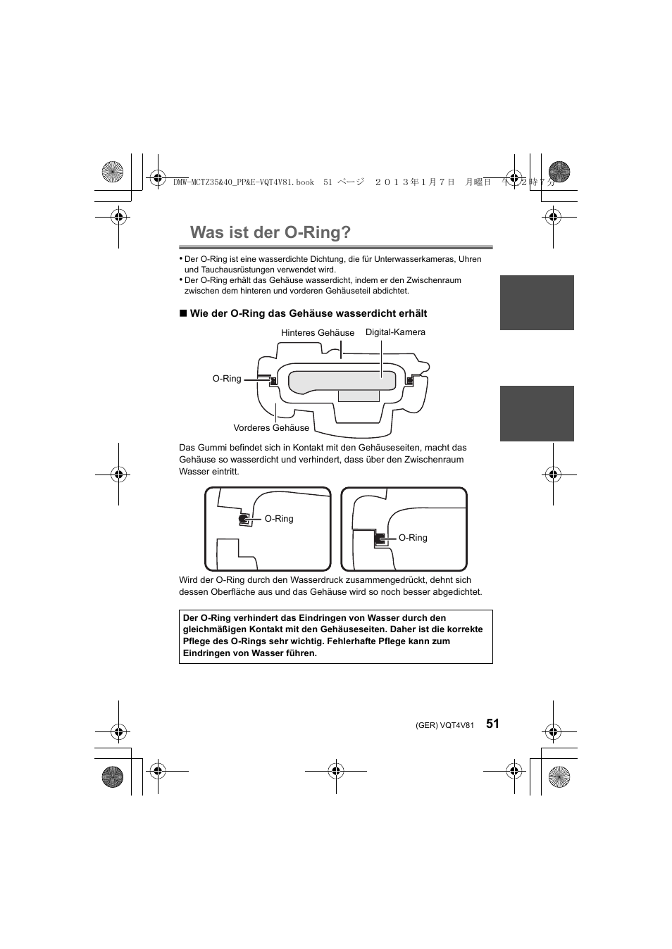 Was ist der o-ring | Panasonic DMWMCTZ40PP User Manual | Page 51 / 160