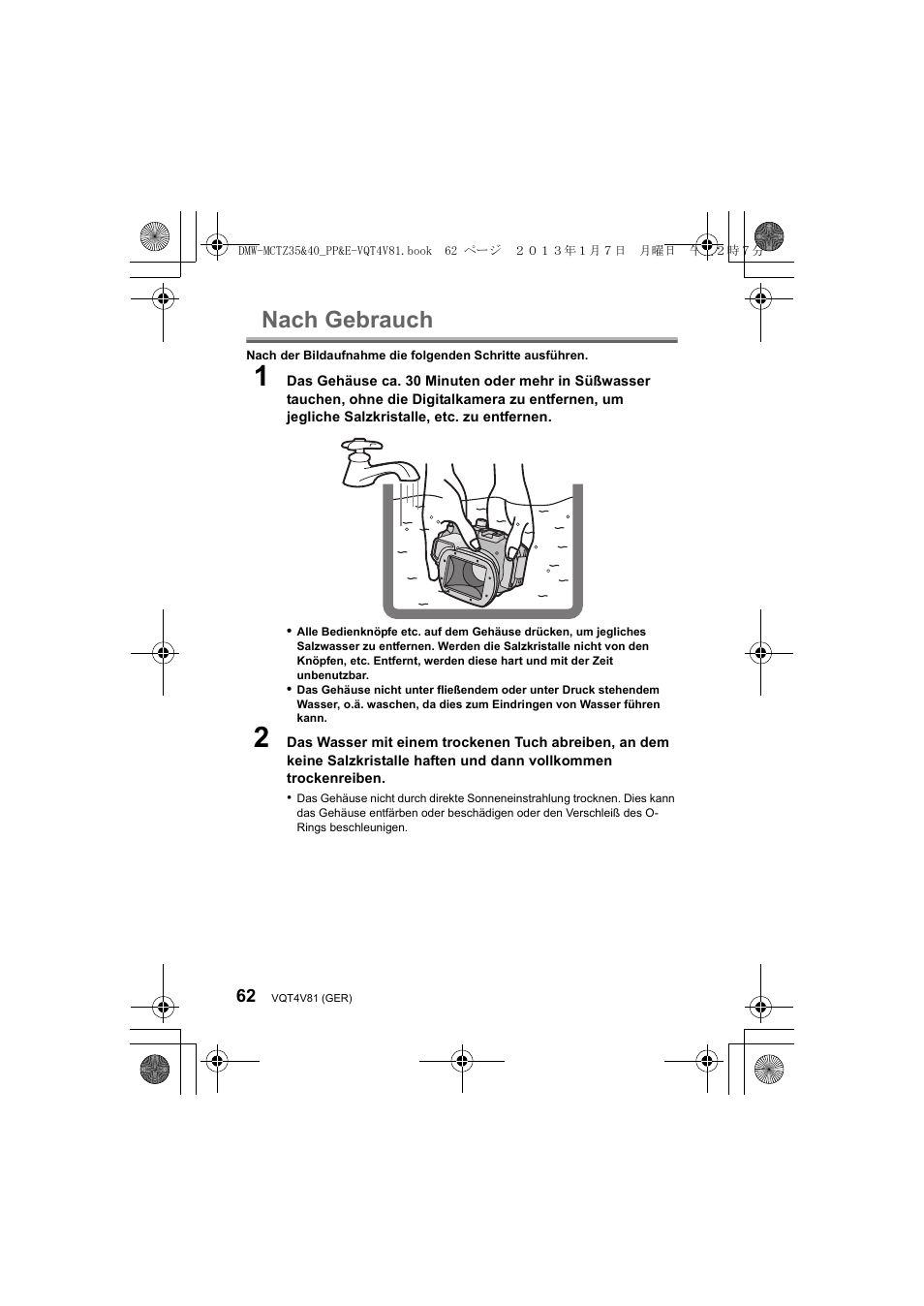 Nach gebrauch | Panasonic DMWMCTZ40PP User Manual | Page 62 / 160