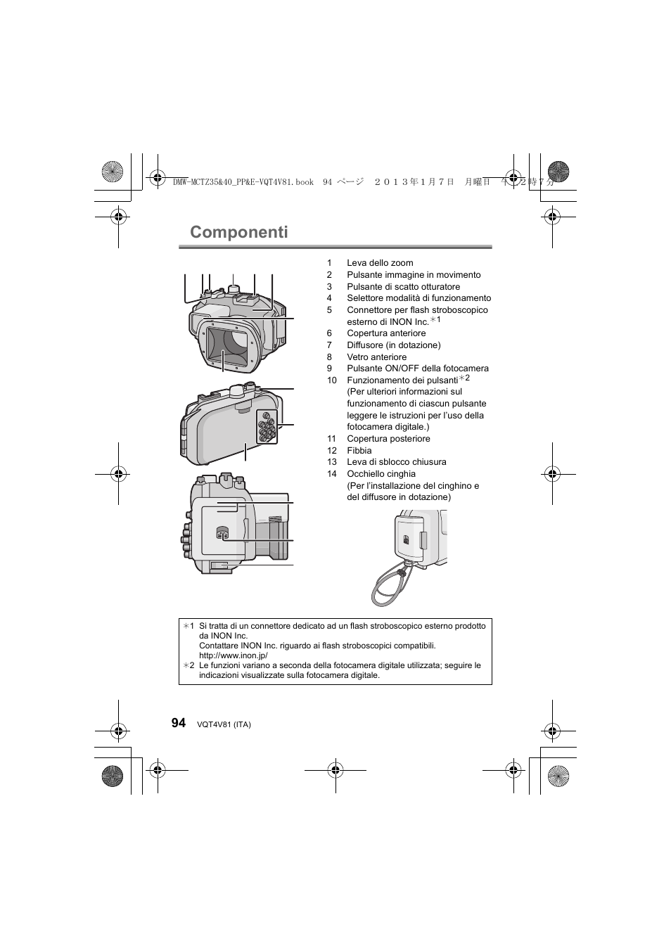 Componenti | Panasonic DMWMCTZ40PP User Manual | Page 94 / 160