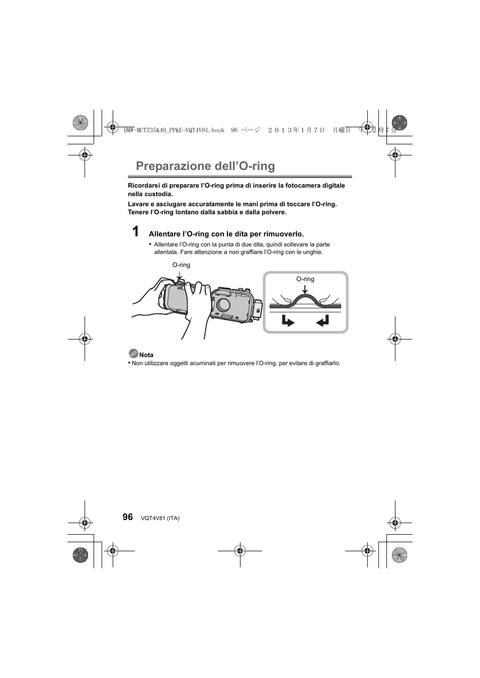 Preparazione dell’o-ring | Panasonic DMWMCTZ40PP User Manual | Page 96 / 160