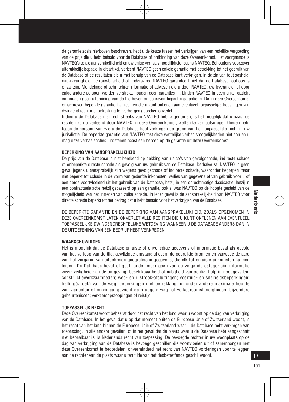 Gebruiksrechtovereenkomst met eindgebruikers | Panasonic CNGP50N User Manual | Page 101 / 336