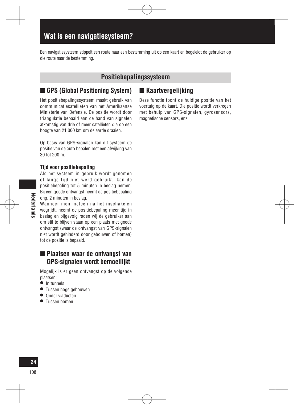 Wat is een navigatiesysteem, Nkaartvergelijking | Panasonic CNGP50N User Manual | Page 108 / 336