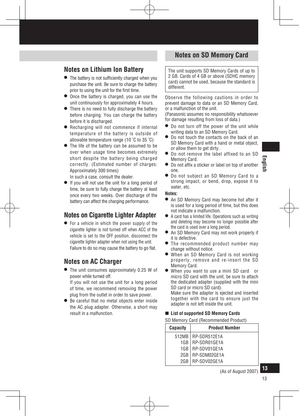 Panasonic CNGP50N User Manual | Page 13 / 336