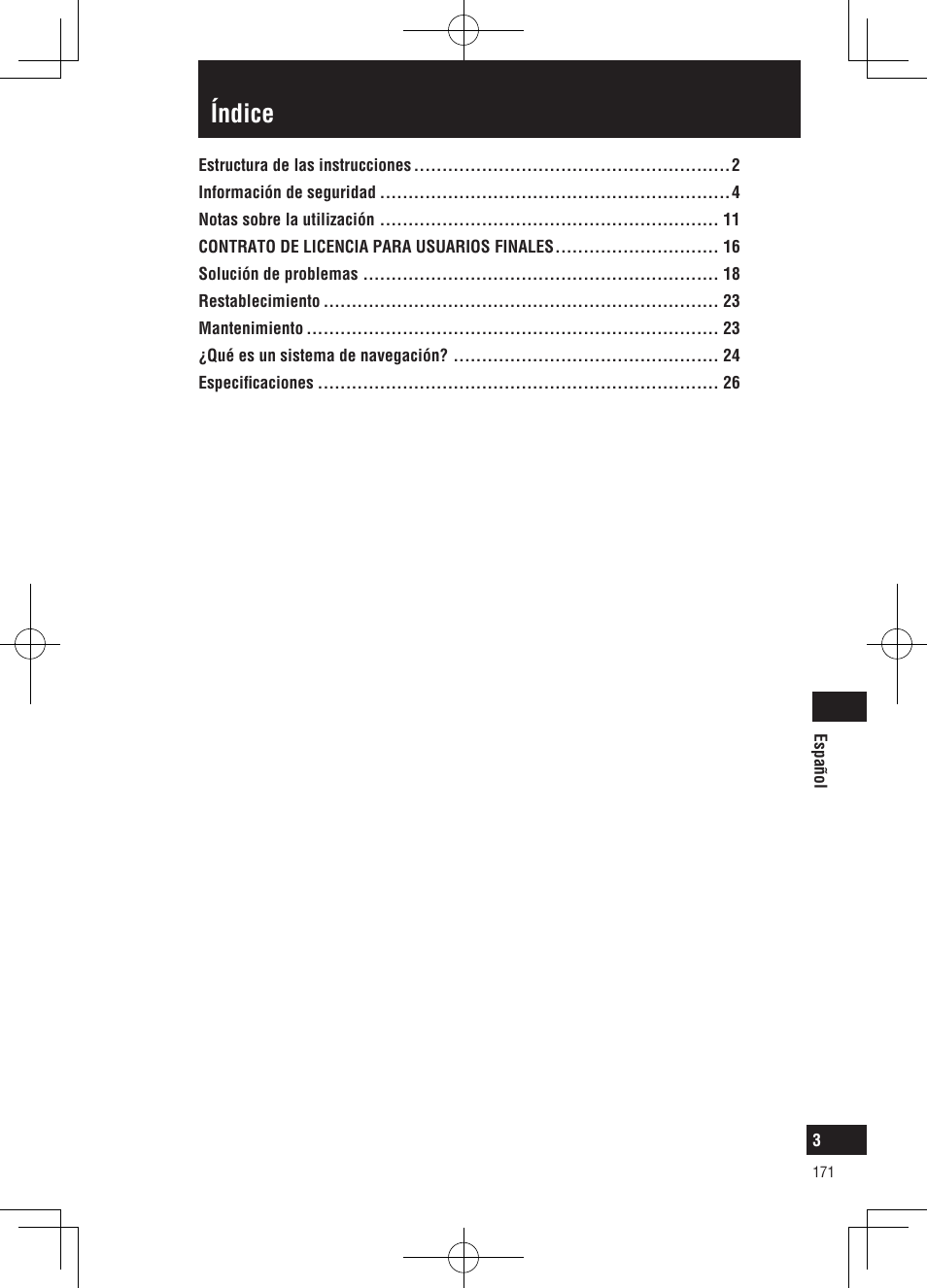 Índice | Panasonic CNGP50N User Manual | Page 171 / 336