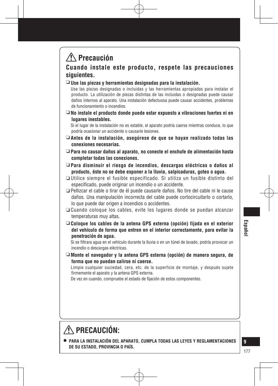 Precaución, Información de seguridad | Panasonic CNGP50N User Manual | Page 177 / 336