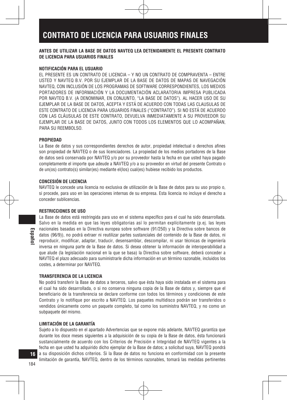 Contrato de licencia para usuarios finales | Panasonic CNGP50N User Manual | Page 184 / 336