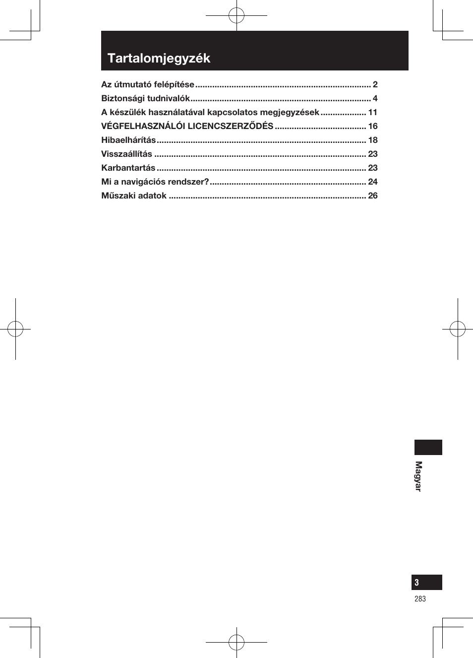 Tartalomjegyzék | Panasonic CNGP50N User Manual | Page 283 / 336