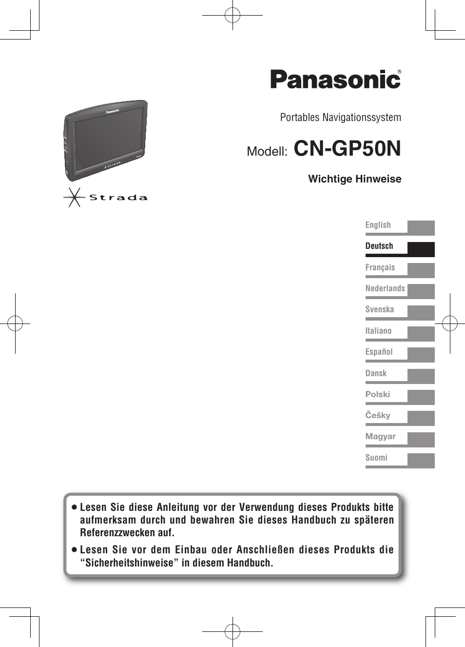 02ge.pdf, Cn-gp50n, Modell | Panasonic CNGP50N User Manual | Page 29 / 336