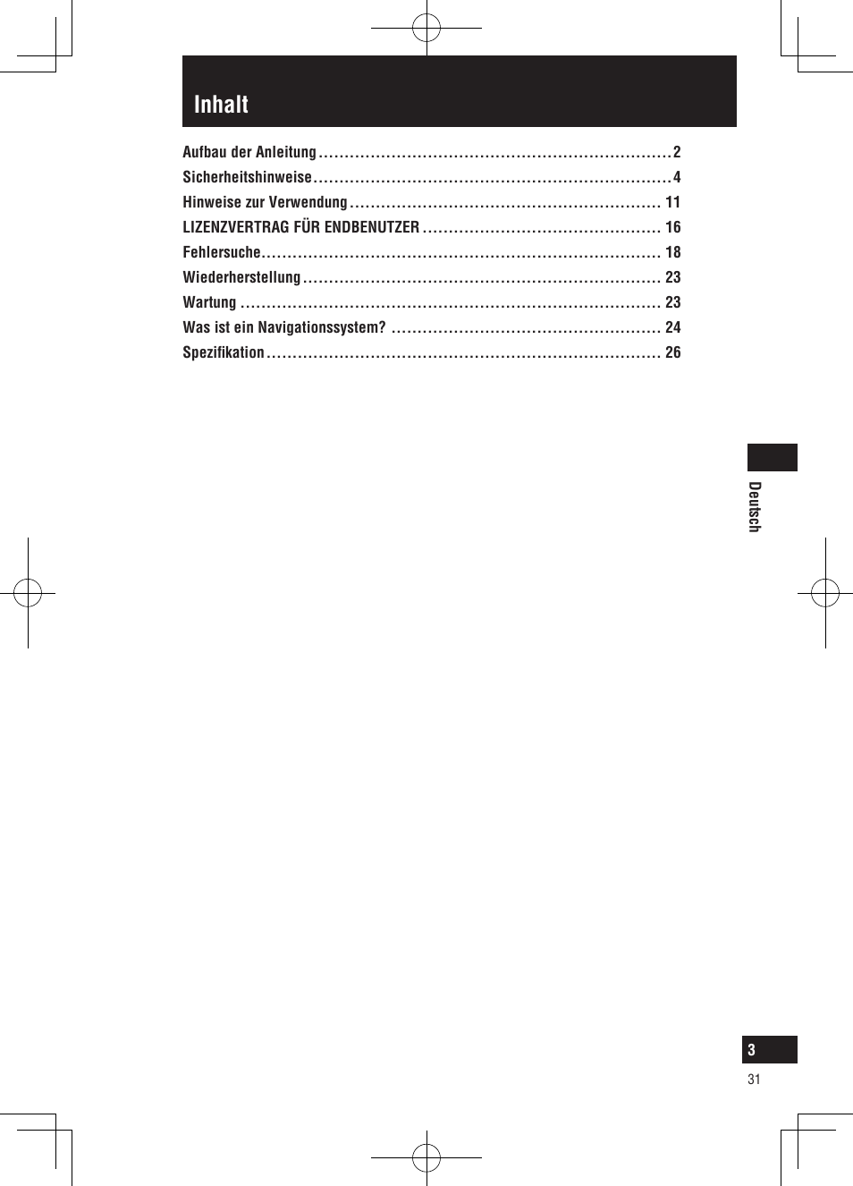 Inhalt | Panasonic CNGP50N User Manual | Page 31 / 336