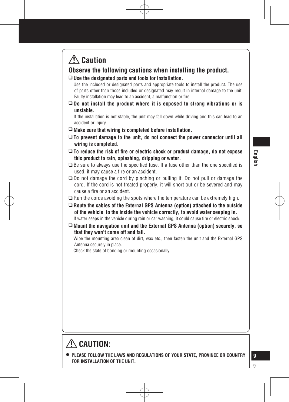 Caution, Safety information | Panasonic CNGP50N User Manual | Page 9 / 336