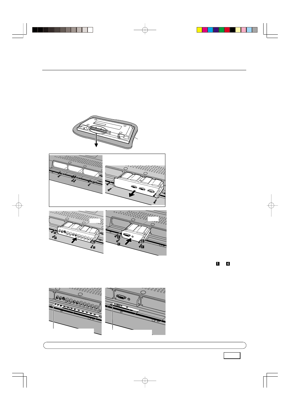 Remplacement, Installation de la carte de connexion souhaitée, Pose de l'étiquette de fonction | Panasonic TY42TM6B User Manual | Page 13 / 24