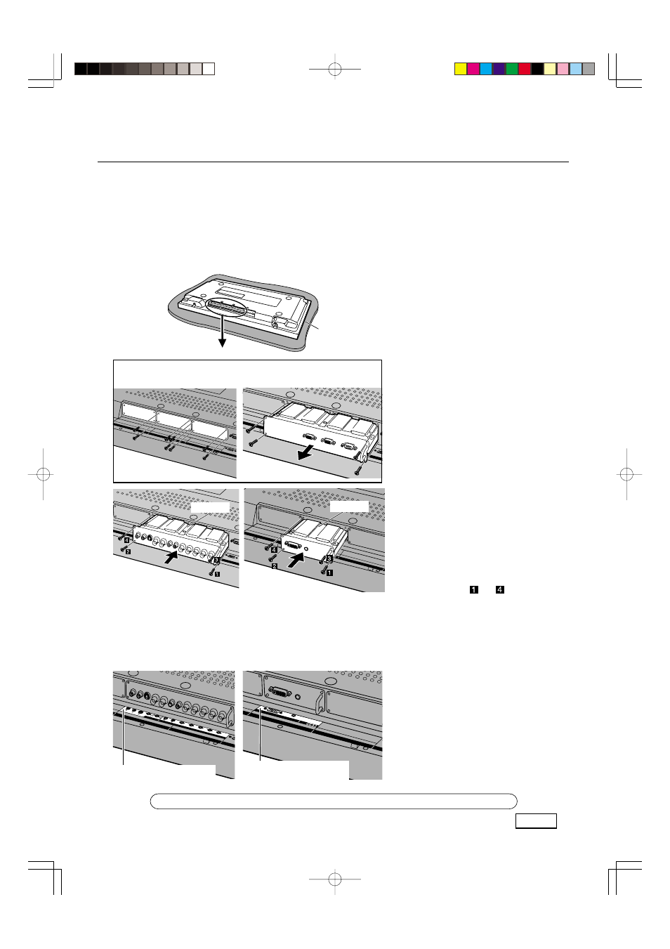 Austausch, Einbau des terminal-boards, Anbringen des aufklebers für terminal-funktion | Panasonic TY42TM6B User Manual | Page 7 / 24