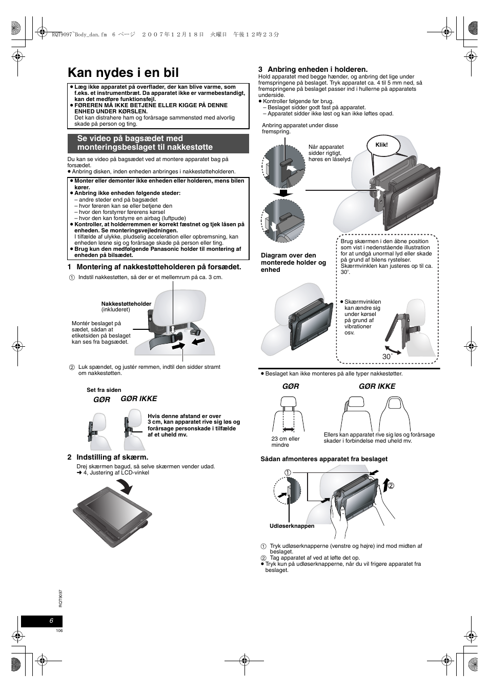 Kan nydes i en bil | Panasonic DVDLS83 User Manual | Page 106 / 108