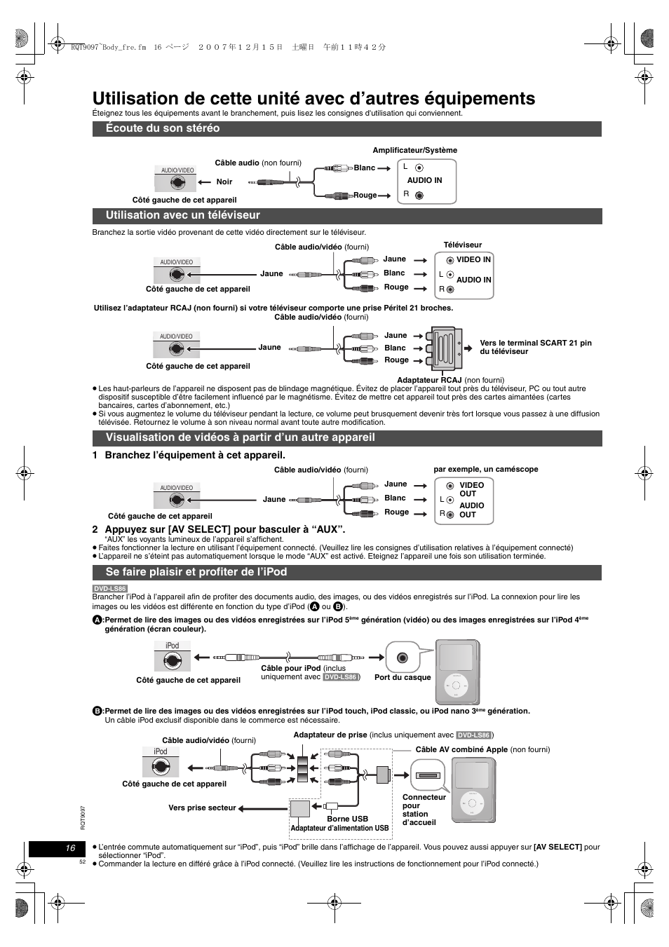 Panasonic DVDLS83 User Manual | Page 52 / 108