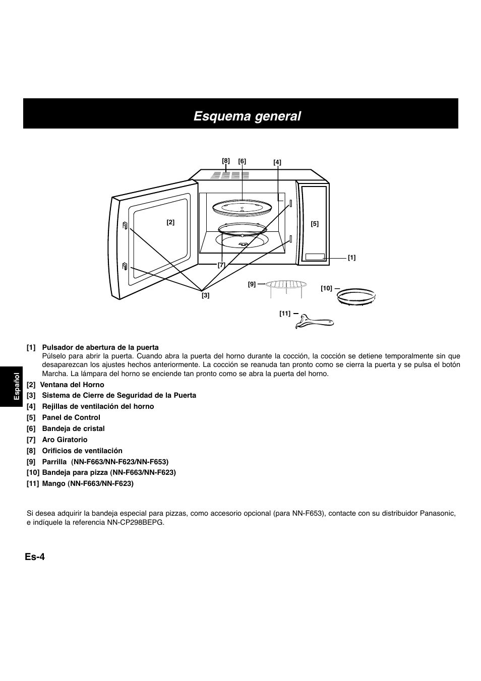 Esquema general, Es-4 | Panasonic NNF663 User Manual | Page 102 / 175