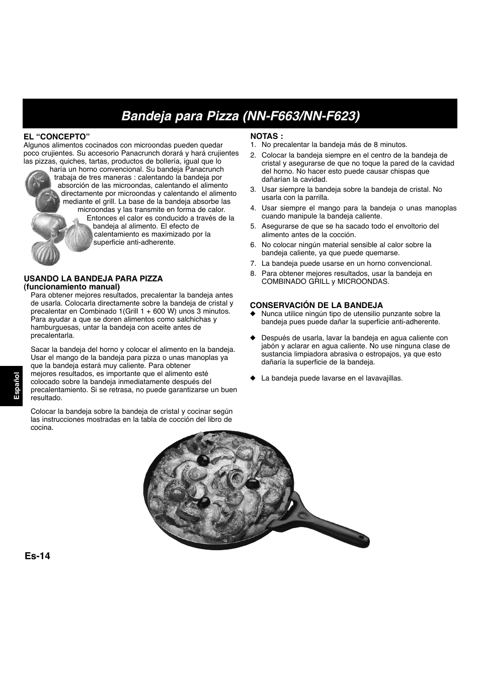 Es-14 | Panasonic NNF663 User Manual | Page 112 / 175