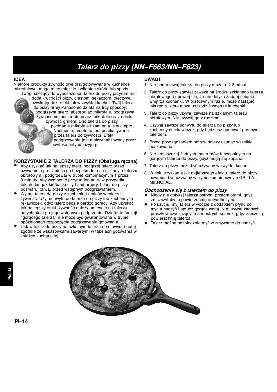 Pl-14 | Panasonic NNF663 User Manual | Page 150 / 175