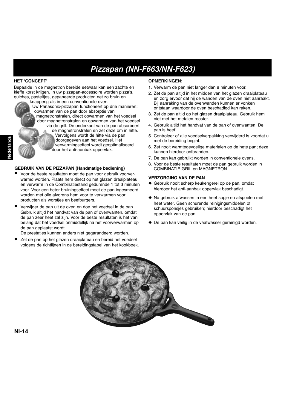 Nl-14 | Panasonic NNF663 User Manual | Page 55 / 175