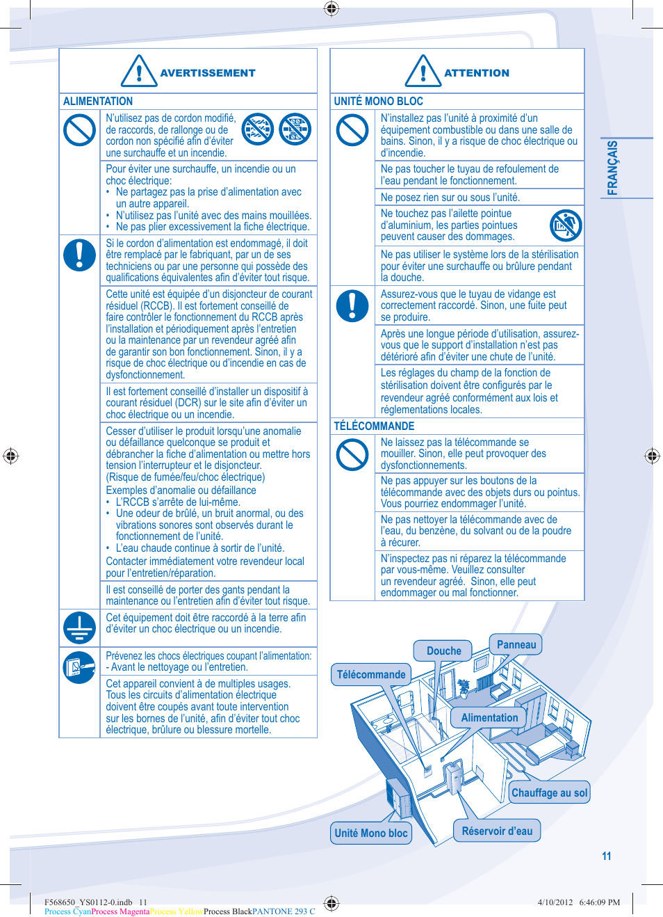 Panasonic WHMDF16C6E5 User Manual | Page 11 / 76