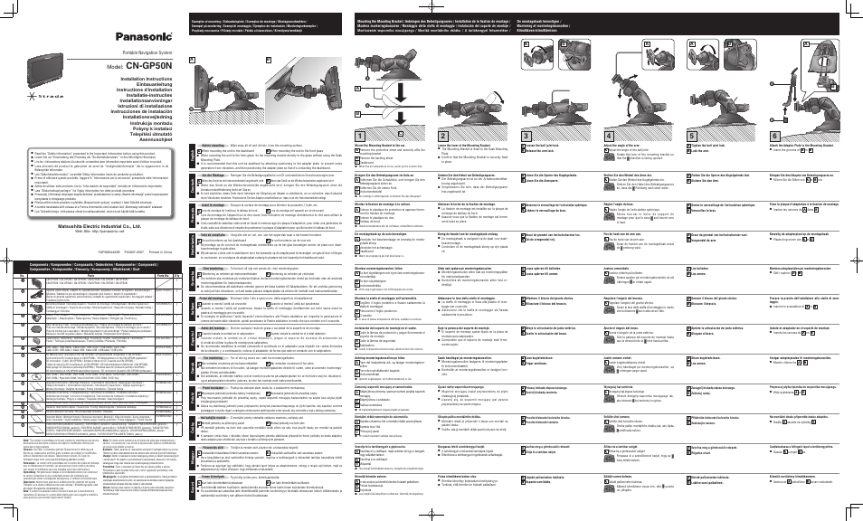 Panasonic CNGP50N User Manual | 2 pages