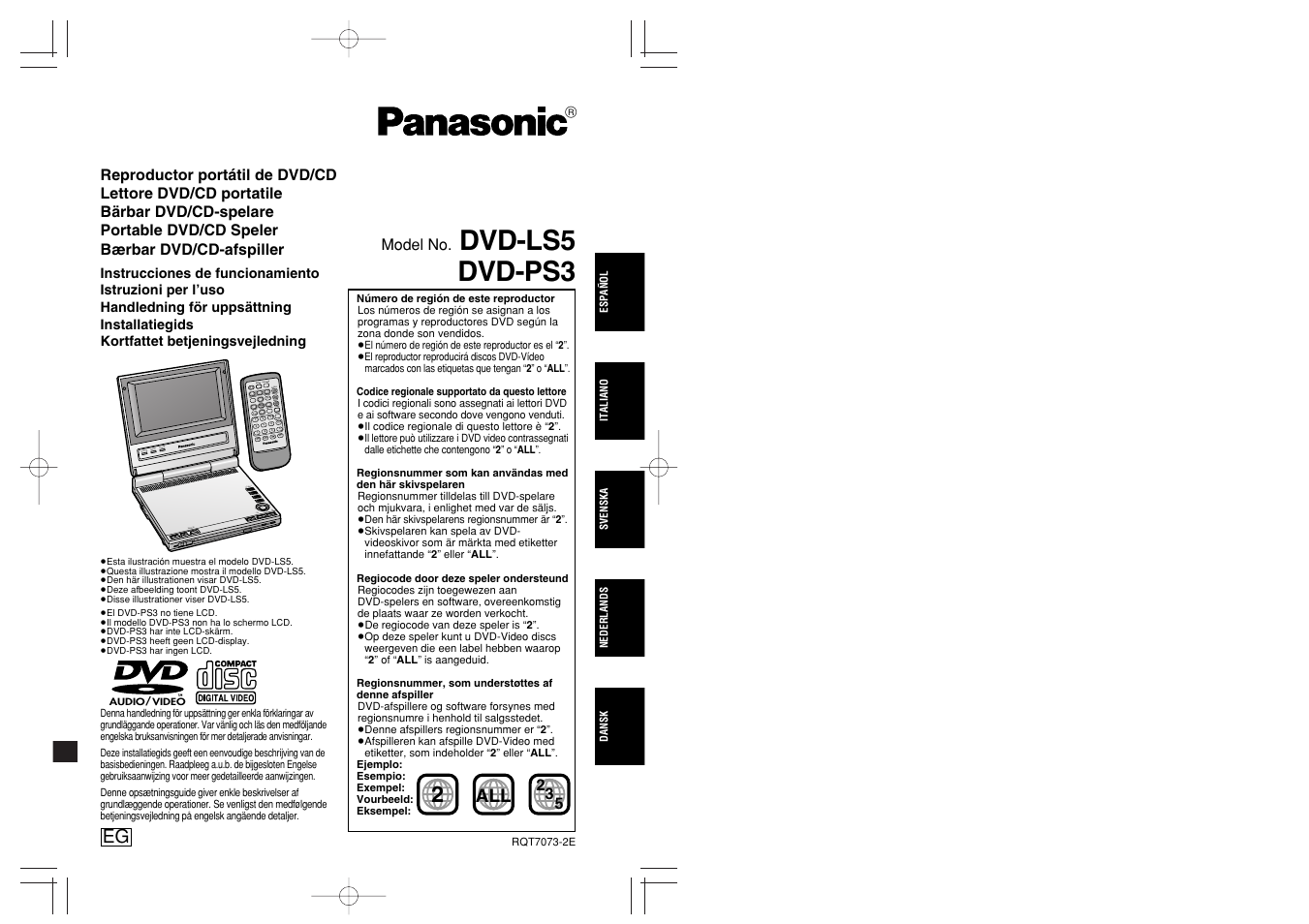 Panasonic DVDPS3 User Manual | 47 pages