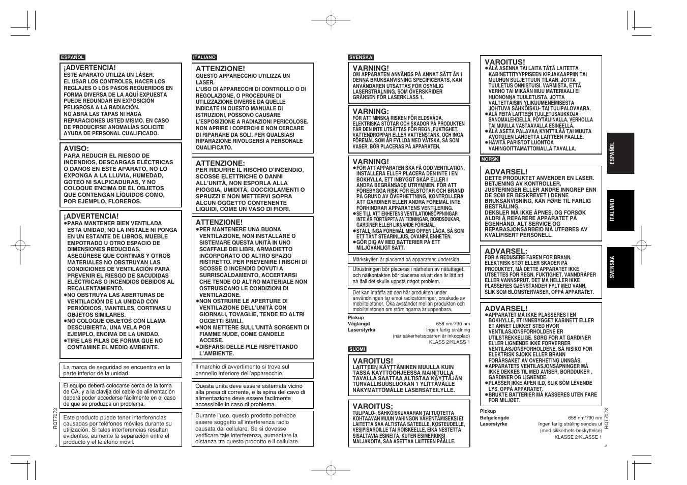 Panasonic DVDPS3 User Manual | Page 2 / 47