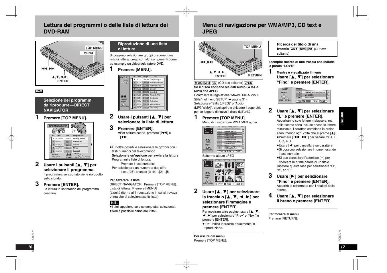 En te r vol aud io opt ou open chg í en te r, En te r vol aud io opt ou t open chg í en te r | Panasonic DVDPS3 User Manual | Page 27 / 47