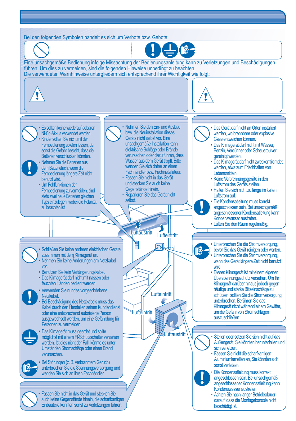 Sicherheitshinweise | Panasonic CUL43DBE8 User Manual | Page 32 / 64