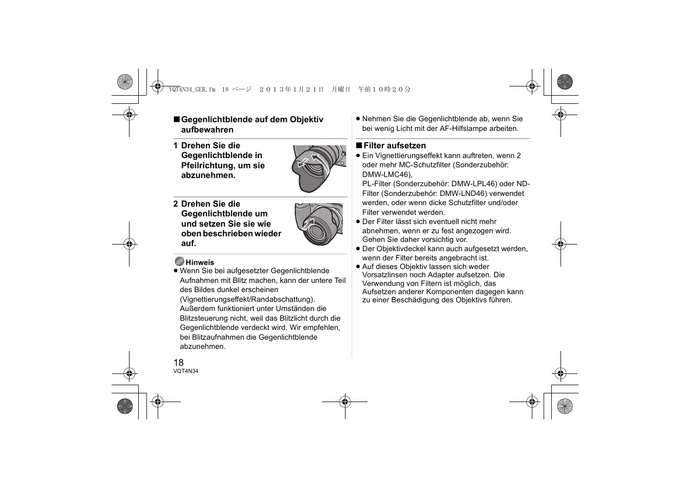 Panasonic HFS1442AE User Manual | Page 18 / 72