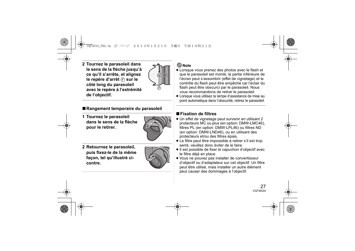 Panasonic HFS1442AE User Manual | Page 27 / 72