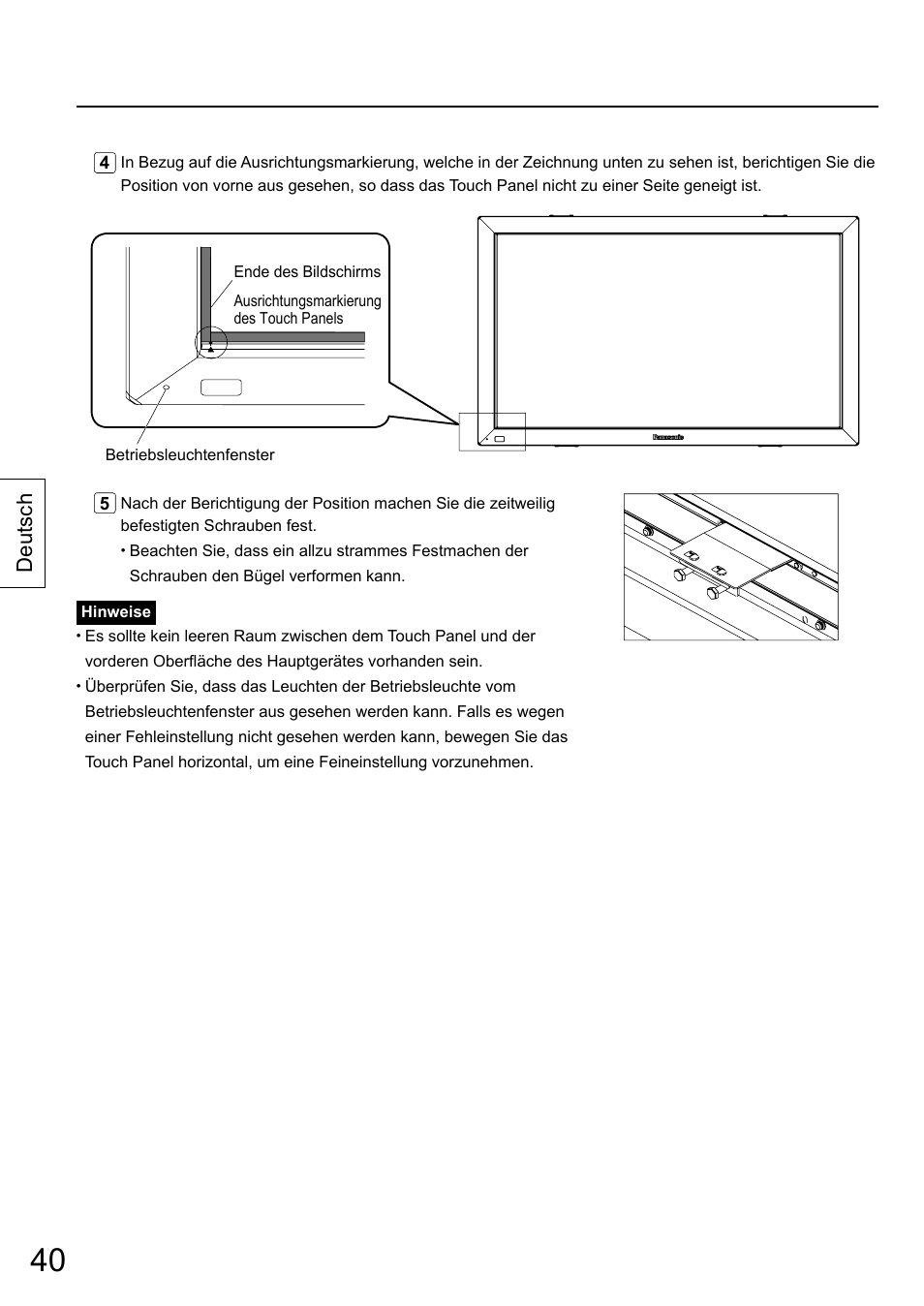 Deutsch | Panasonic TYTP65P30K User Manual | Page 40 / 108