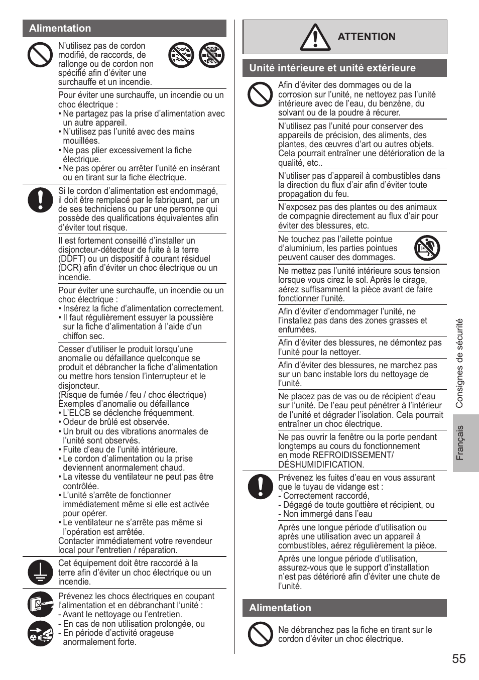 Panasonic CSE9PKEA User Manual | Page 55 / 92