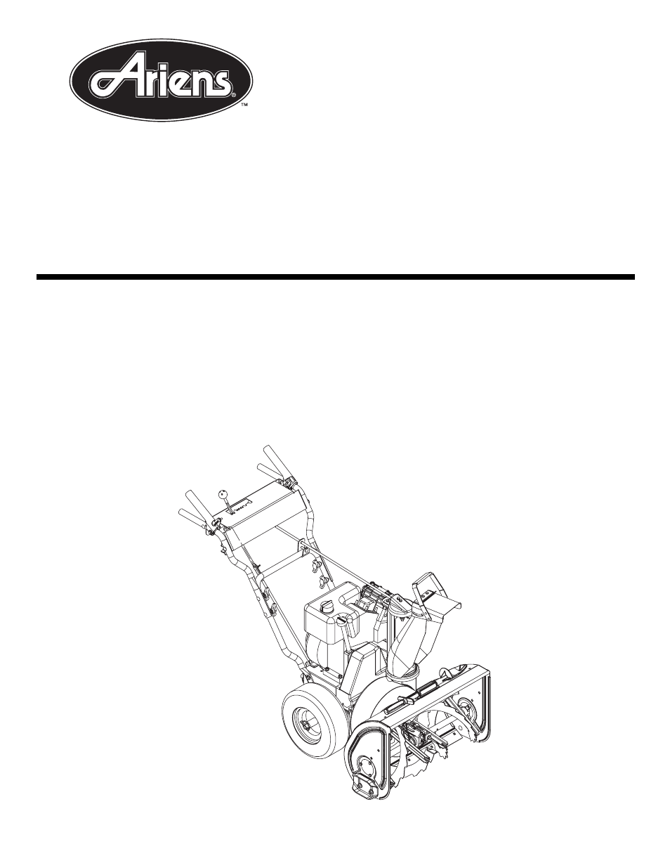 Ariens SNO-THRO 932047 - ST5524E User Manual | 19 pages