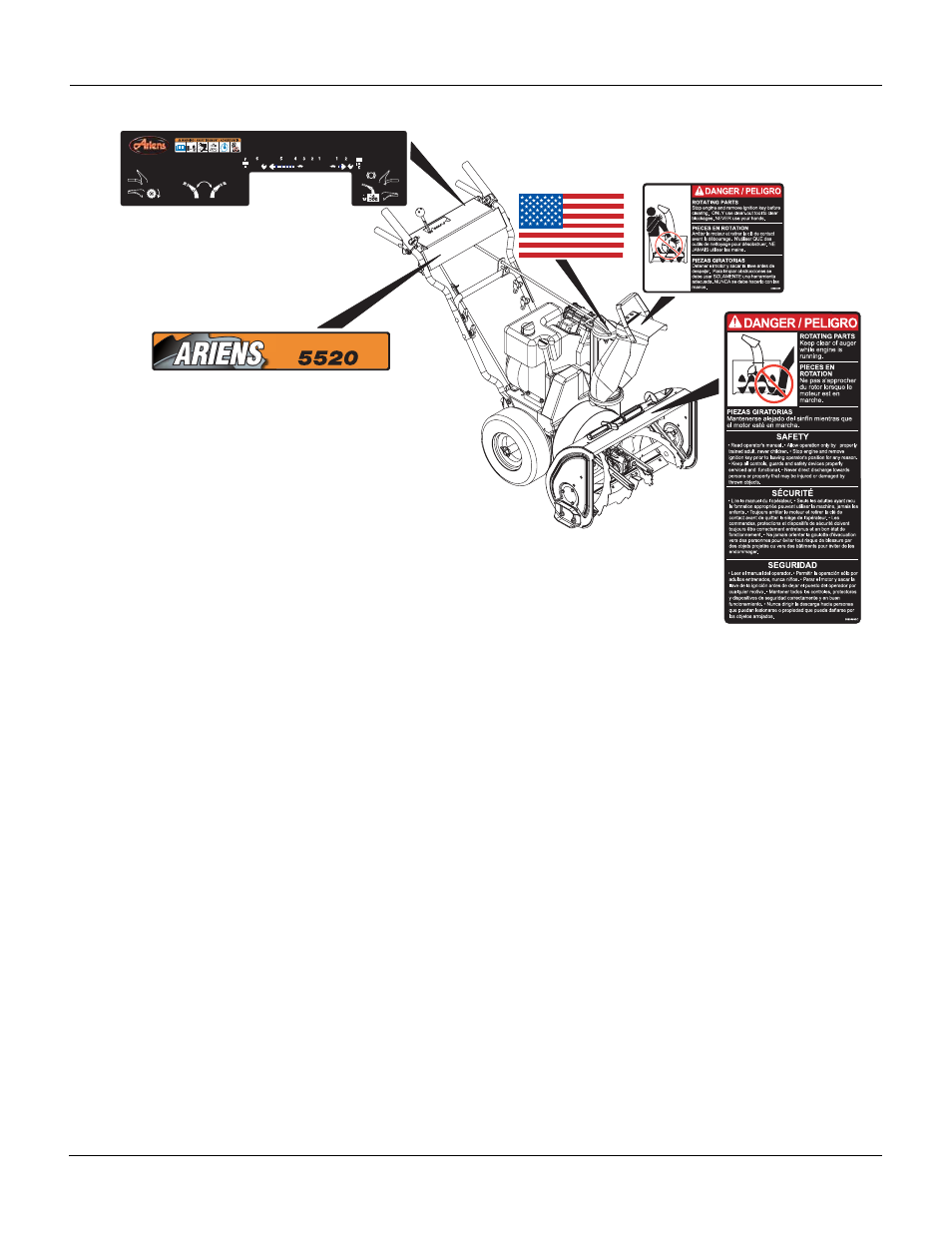 Ecals | Ariens SNO-THRO 932047 - ST5524E User Manual | Page 4 / 19
