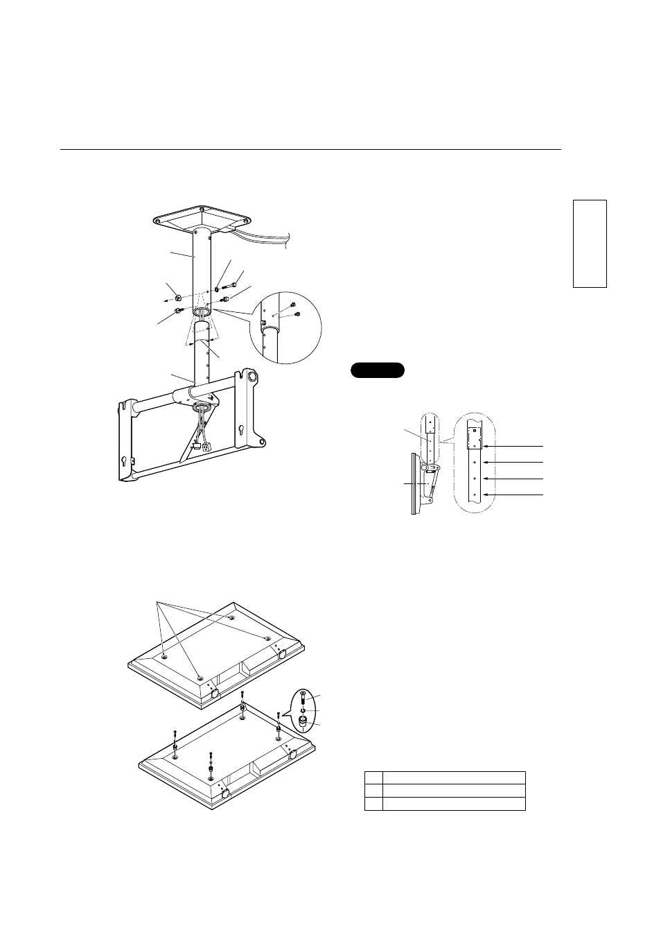 Anbringen der deckeneinheit (unterer teil), Das display vorbereiten, Deutsch | Panasonic TYST05S User Manual | Page 11 / 52