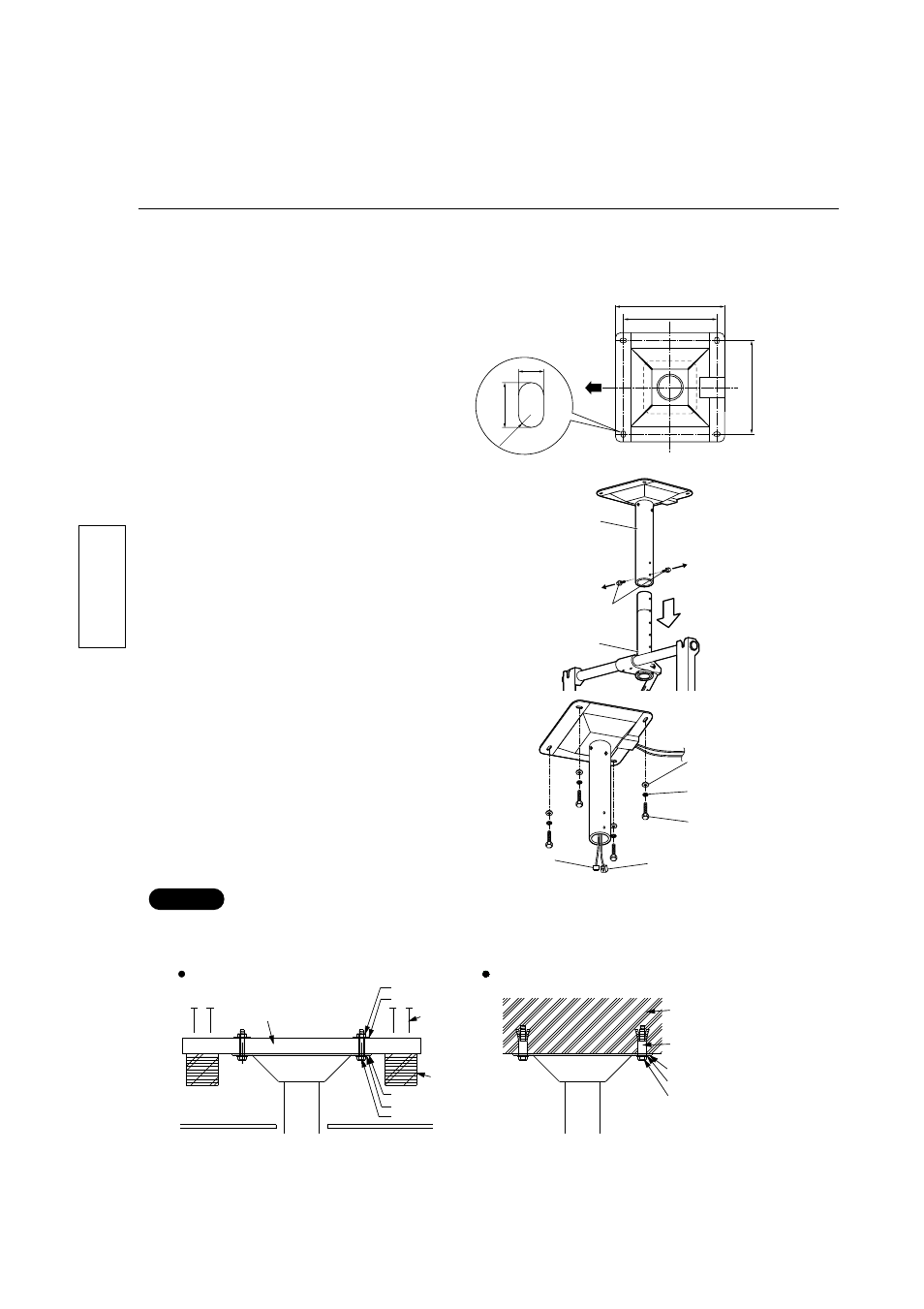 Procedura di installazione, Installare l’unità a soffitto (parte superiore), Italiano | Panasonic TYST05S User Manual | Page 22 / 52
