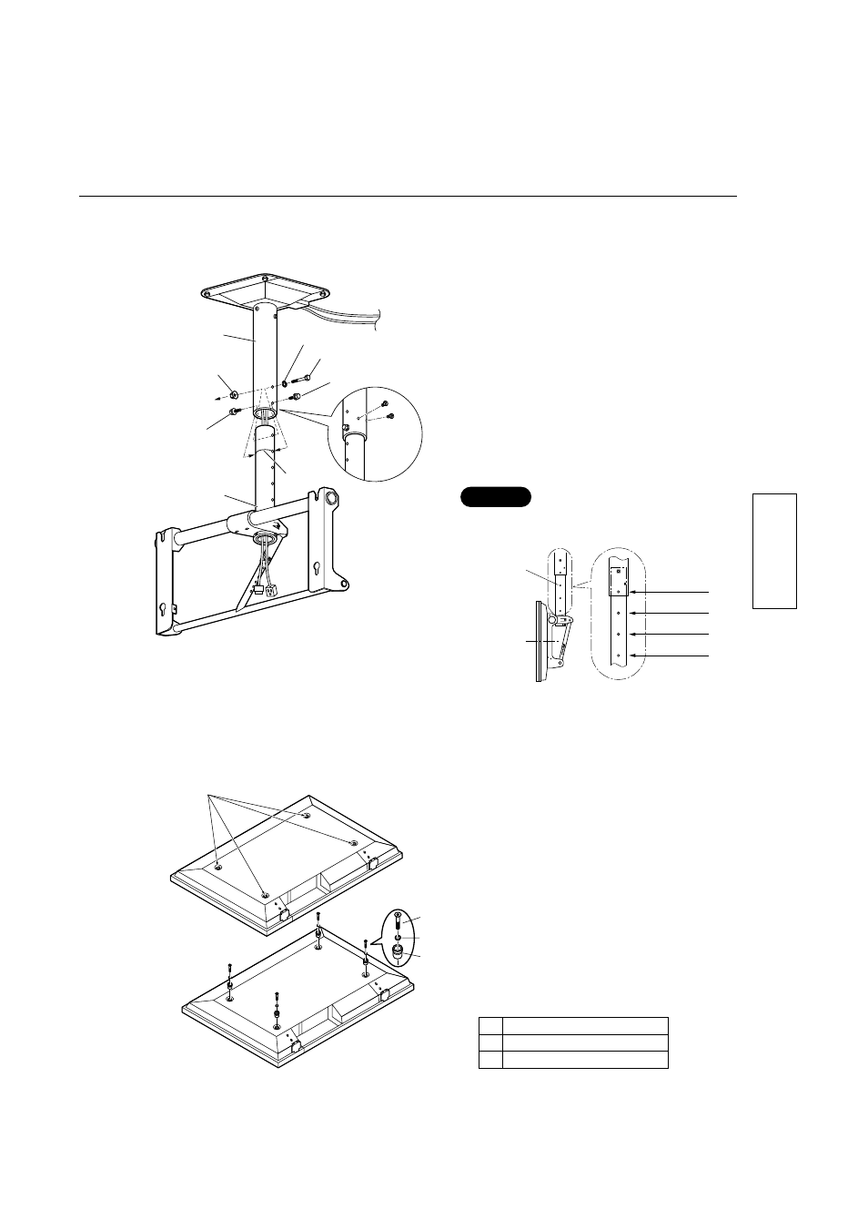 Installare l’unità a soffitto (parte inferiore), Preparare il display, Italiano | Panasonic TYST05S User Manual | Page 23 / 52